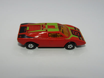 Matchbox Superfast 27B Lamborghini Countach Orange-Red Chrome Interior