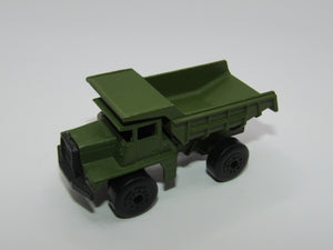 Matchbox Superfast 28A Mack Dump Truck Olive Green Dot Dash Wheels