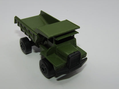 Matchbox Superfast 28A Mack Dump Truck Olive Green Dot Dash Wheels