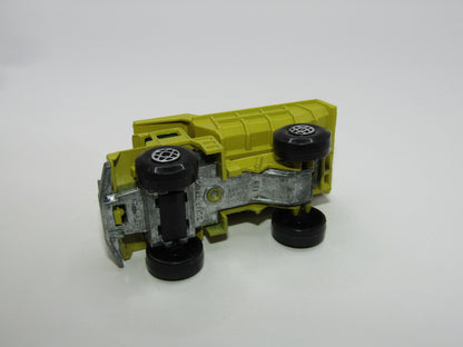Matchbox Superfast 28A Mack Dump Truck Yellow-Green Spiro Wheels Cast Steps
