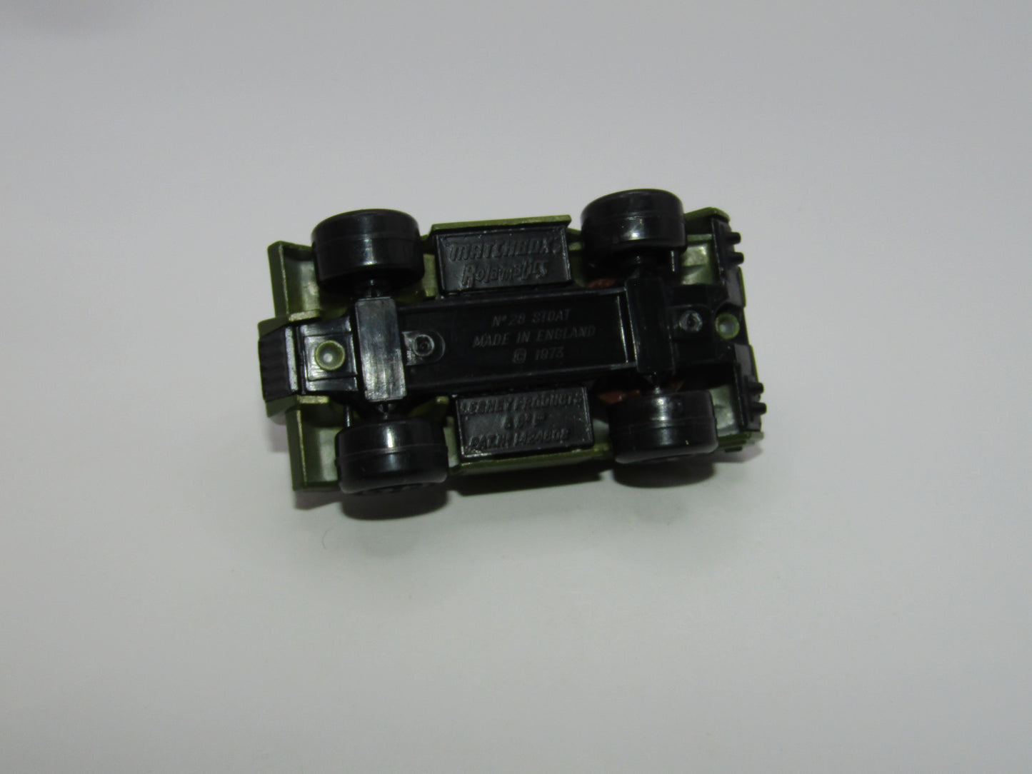 Matchbox Superfast 28B Stoat - Light Olive Green Black Base