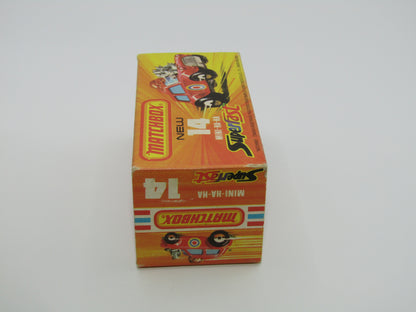 Matchbox Superfast No 14B Mini Ha-Ha LIGHT PINK Driver, Light Brown Helmet, 4 Colour Labels