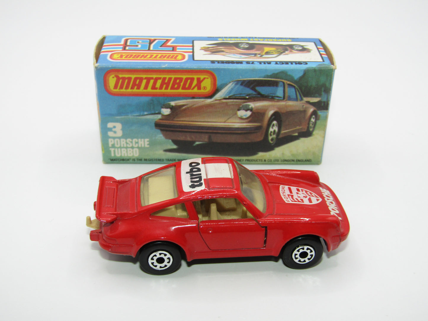 Matchbox Superfast 3C Porsche Turbo Red NO SIDE TAMPO