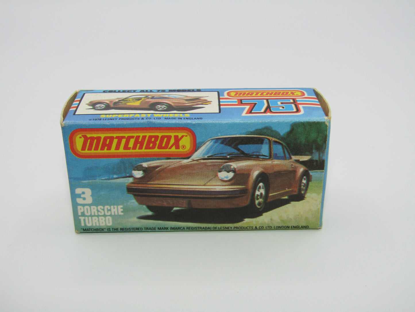 Matchbox Superfast 3C Porsche Turbo Red NO SIDE TAMPO