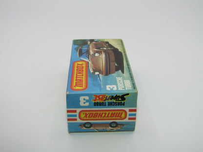 Matchbox Superfast 3C Porsche Turbo Red NO SIDE TAMPO
