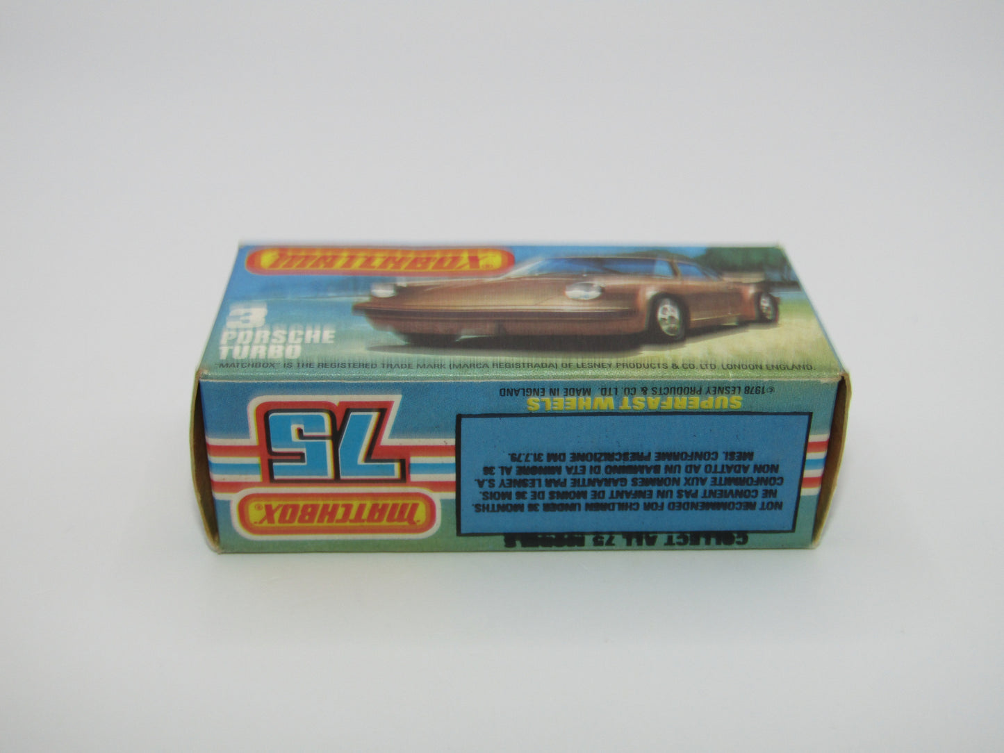 Matchbox Superfast 3C Porsche Turbo Red NO SIDE TAMPO