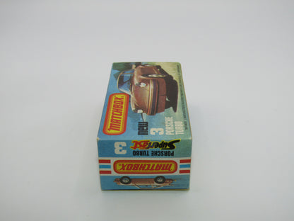 Matchbox Superfast 3C Porsche Turbo AMBER Windows YELLOW Interior