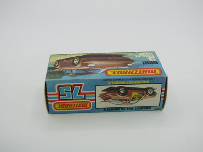 Matchbox Superfast 3C Porsche Turbo AMBER Windows YELLOW Interior