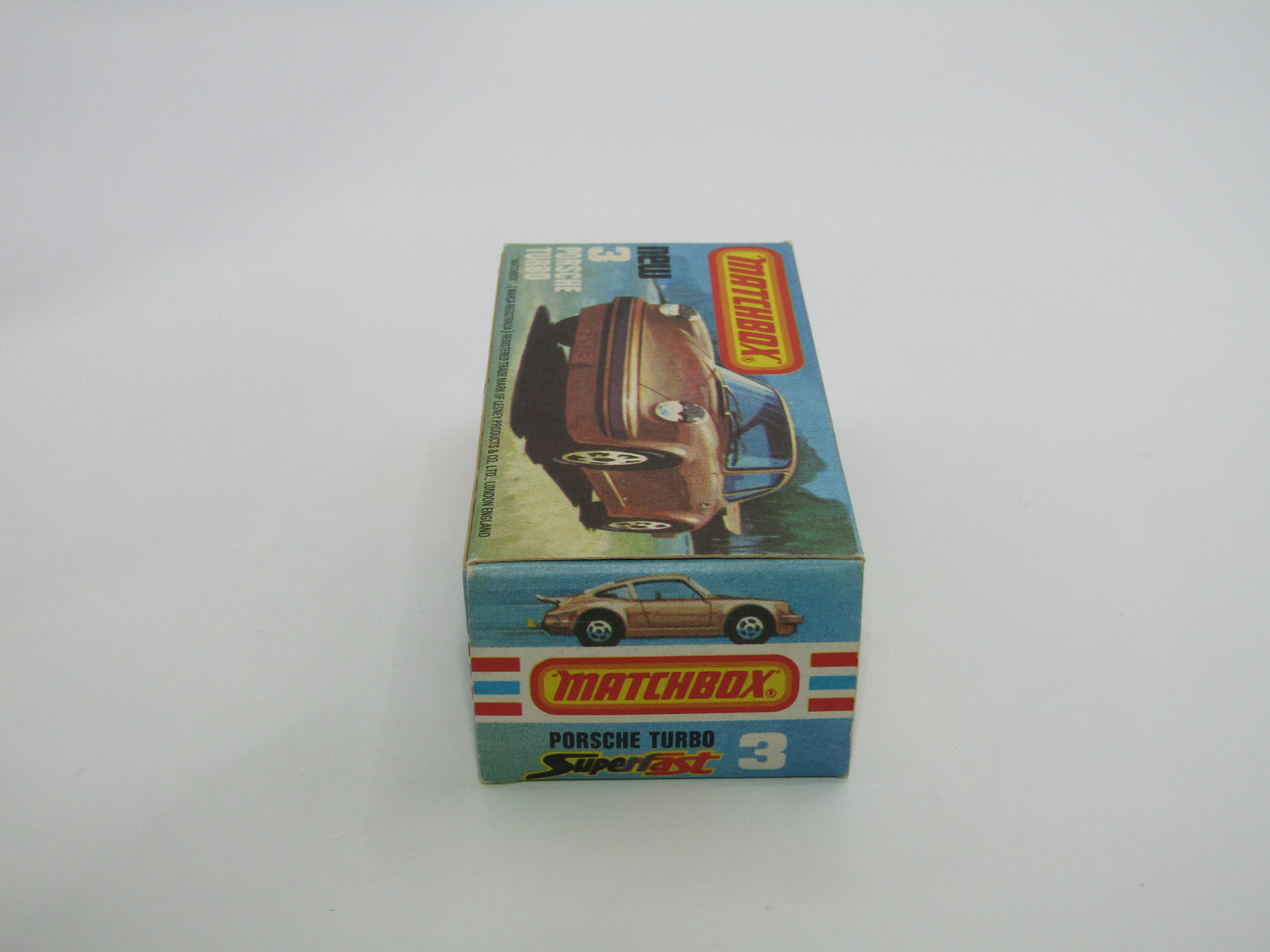 Matchbox Superfast 3C Porsche Turbo AMBER Windows YELLOW Interior