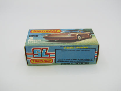 Matchbox Superfast 3C Porsche Turbo AMBER Windows YELLOW Interior