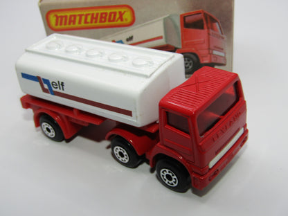 Matchbox Superfast 14D Leyland Articulated Tanker BROWN STRIPE Tampo