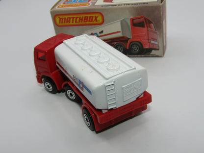 Matchbox Superfast 14D Leyland Articulated Tanker BROWN STRIPE Tampo