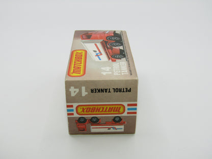 Matchbox Superfast 14D Leyland Articulated Tanker BROWN STRIPE Tampo