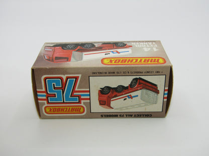 Matchbox Superfast 14D Leyland Articulated Tanker BROWN STRIPE Tampo