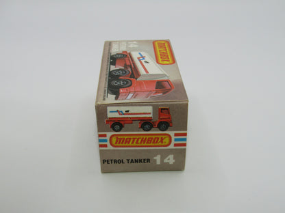 Matchbox Superfast 14D Leyland Articulated Tanker BROWN STRIPE Tampo