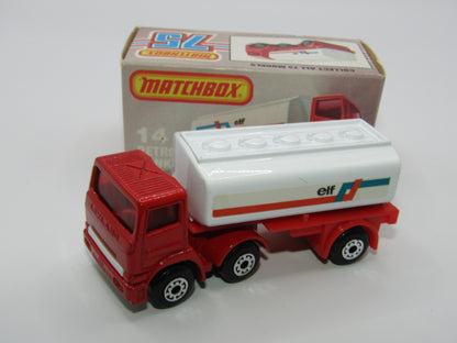Matchbox Superfast 14D Leyland Articulated Tanker Turquoise & Red Labels
