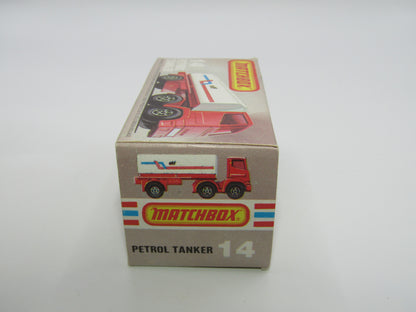Matchbox Superfast 14D Leyland Articulated Tanker Turquoise & Red Labels