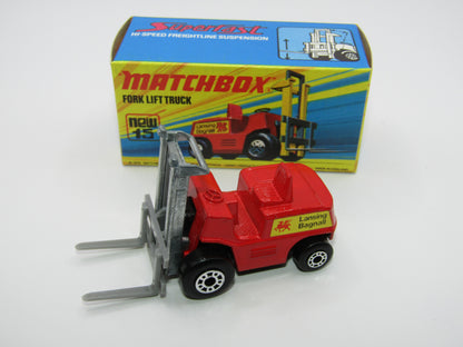 Matchbox Superfast 15B Fork Lift Truck GREY Forks UNPAINTED Hoist