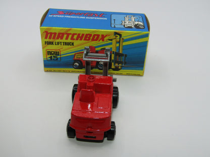 Matchbox Superfast 15B Fork Lift Truck GREY Forks UNPAINTED Hoist