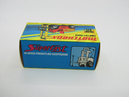 Matchbox Superfast 15B Fork Lift Truck GREY Forks UNPAINTED Hoist