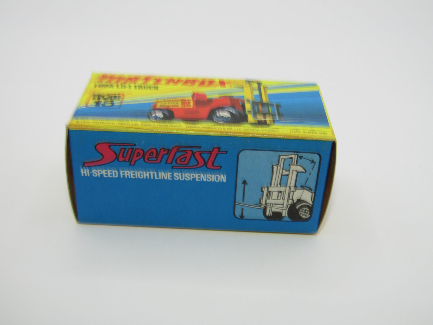 Matchbox Superfast 15B Fork Lift Truck GREY Forks UNPAINTED Hoist
