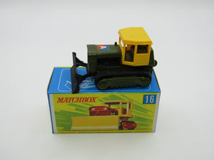 Matchbox Superfast 16A Case Tractor Olive Yellow Roof G Box