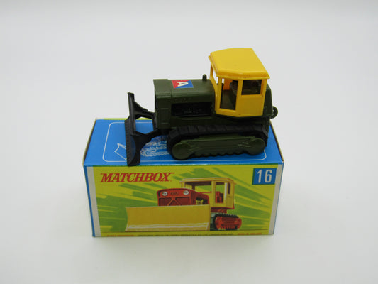 Matchbox Superfast 16A Case Tractor Olive Yellow Roof G Box