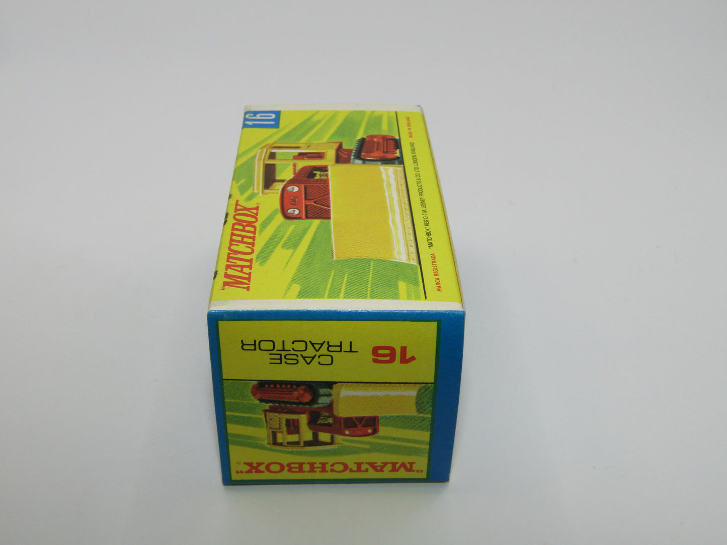 Matchbox Superfast 16A Case Tractor Olive Yellow Roof G Box