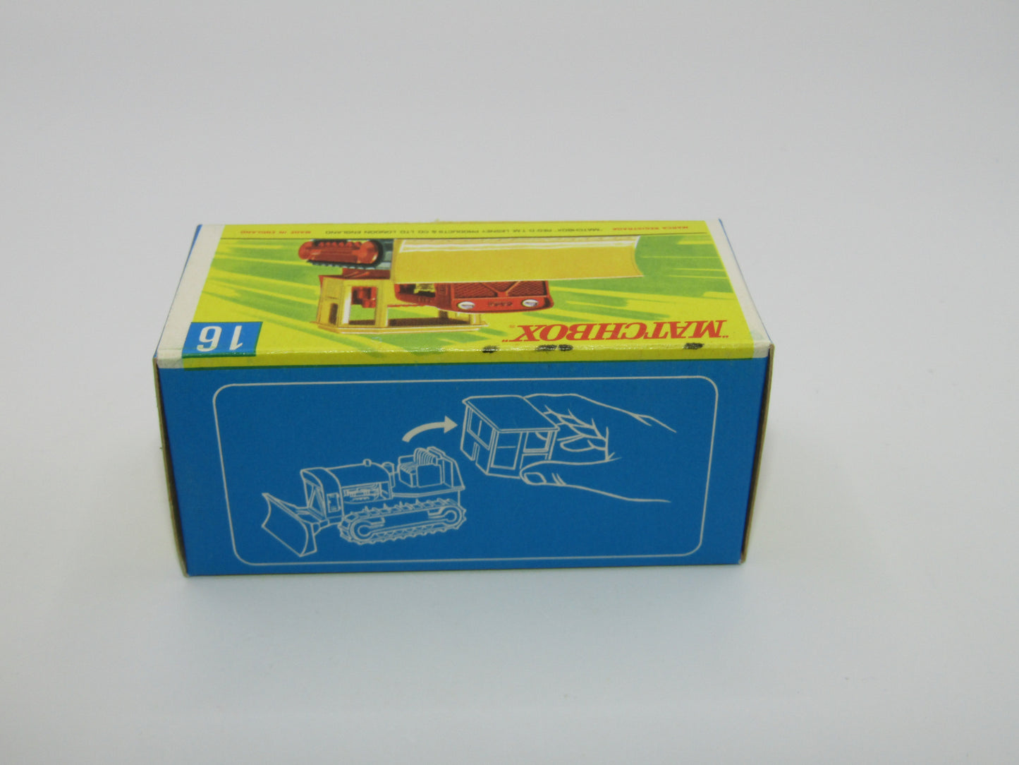 Matchbox Superfast 16A Case Tractor Olive Yellow Roof G Box