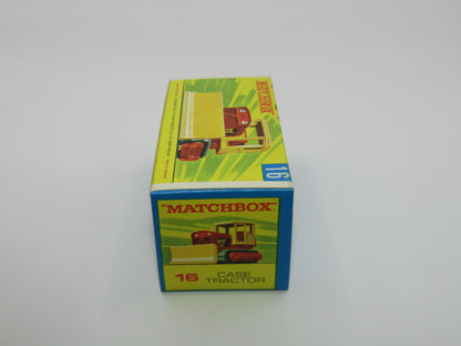 Matchbox Superfast 16A Case Tractor Olive Yellow Roof G Box