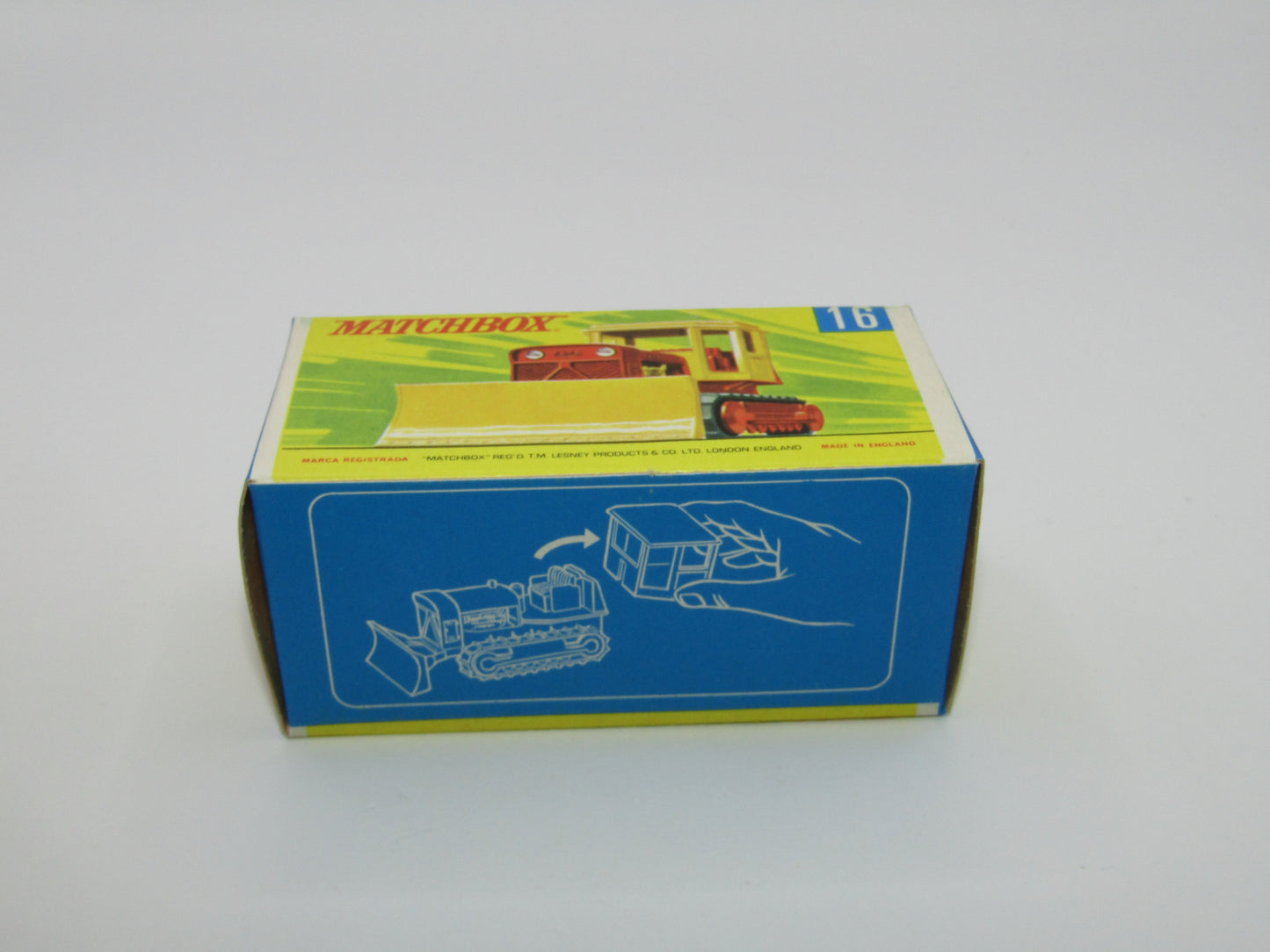 Matchbox Superfast 16A Case Tractor Olive Yellow Roof G Box