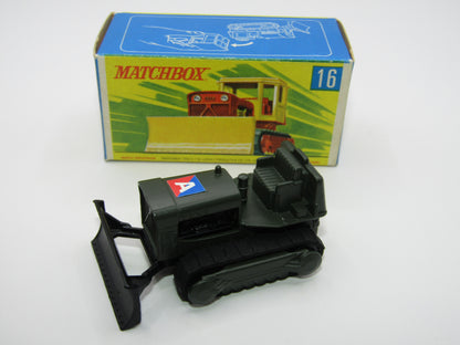 Matchbox Superfast 16A Case Tractor OLIVE DRAB - G Box