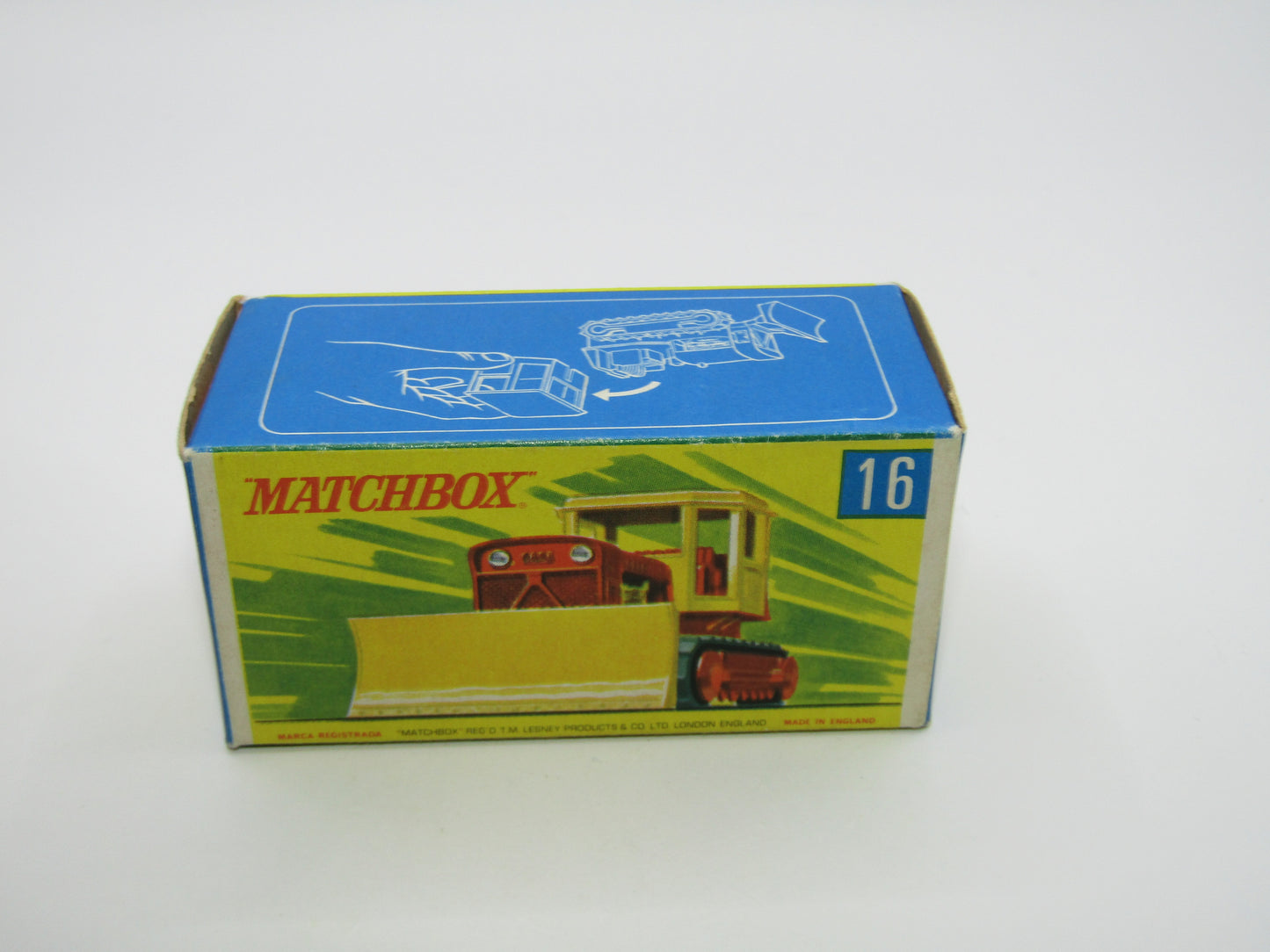Matchbox Superfast 16A Case Tractor OLIVE DRAB - G Box