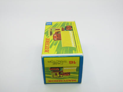 Matchbox Superfast 16A Case Tractor OLIVE DRAB - G Box