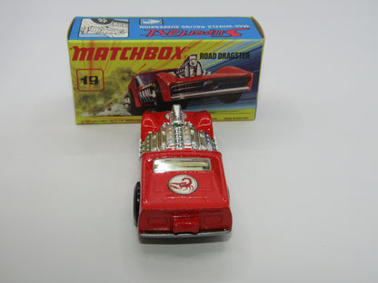 Matchbox Superfast 19B Road Dragster SCORPION & SILVER PAINTED BASE
