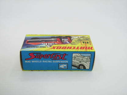 Matchbox Superfast 19B Road Dragster SCORPION & SILVER PAINTED BASE