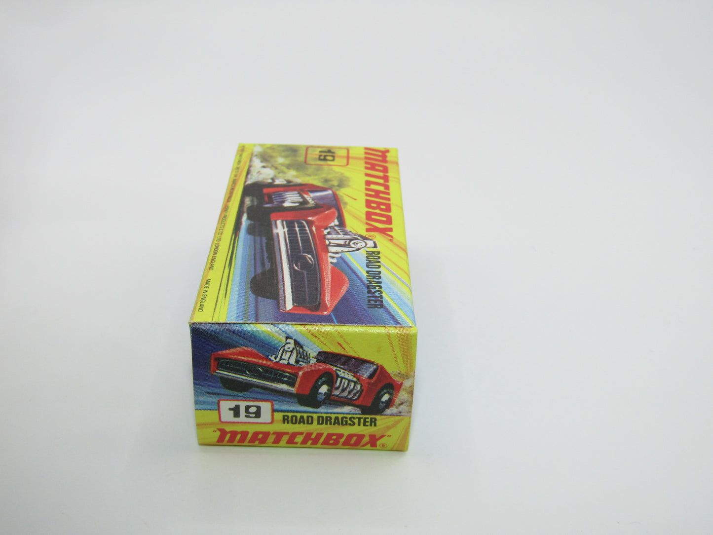 Matchbox Superfast 19B Road Dragster SCORPION & SILVER PAINTED BASE