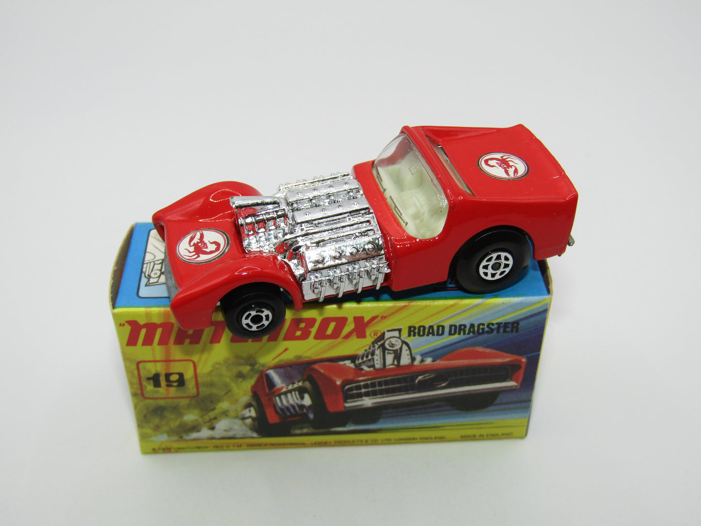 Matchbox Superfast 19B Road Dragster SCORPION Unpainted Base