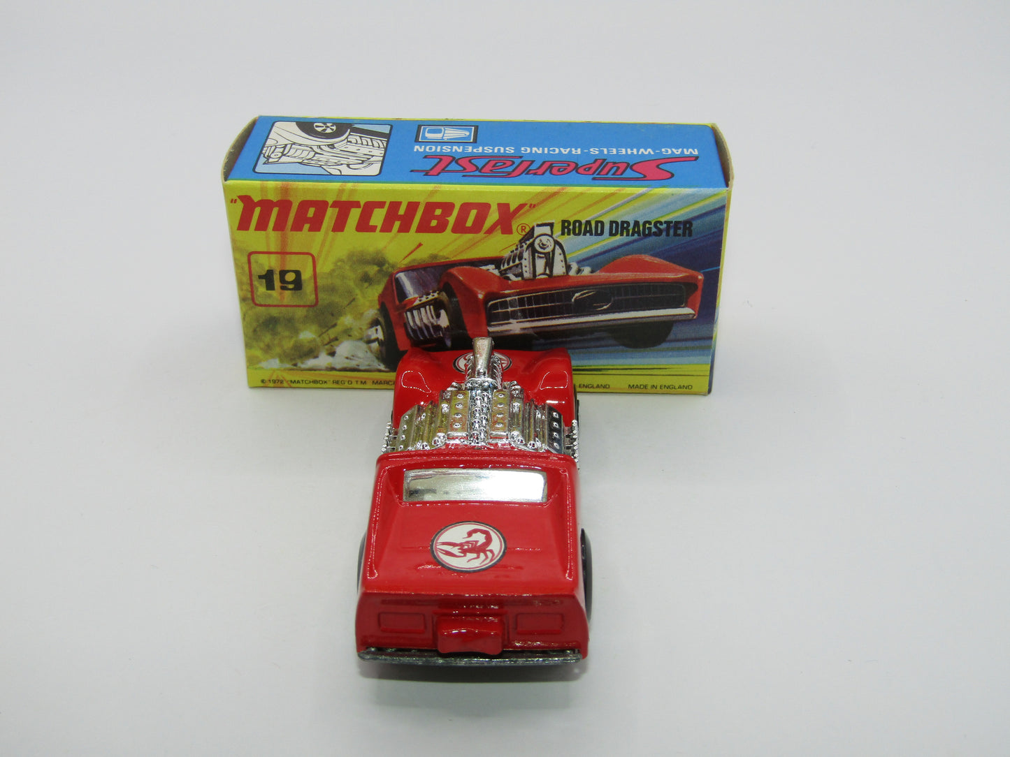 Matchbox Superfast 19B Road Dragster SCORPION Unpainted Base