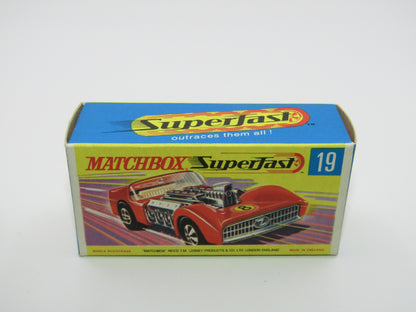 Matchbox Superfast 19B Road Dragster "BLOOD RED" Unpainted Base
