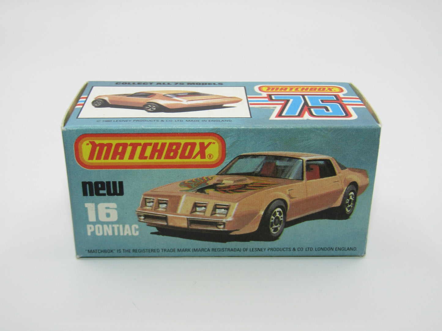 Matchbox Superfast No 16B Pontiac Gold Eagle Label, 5 ARCH Wheels