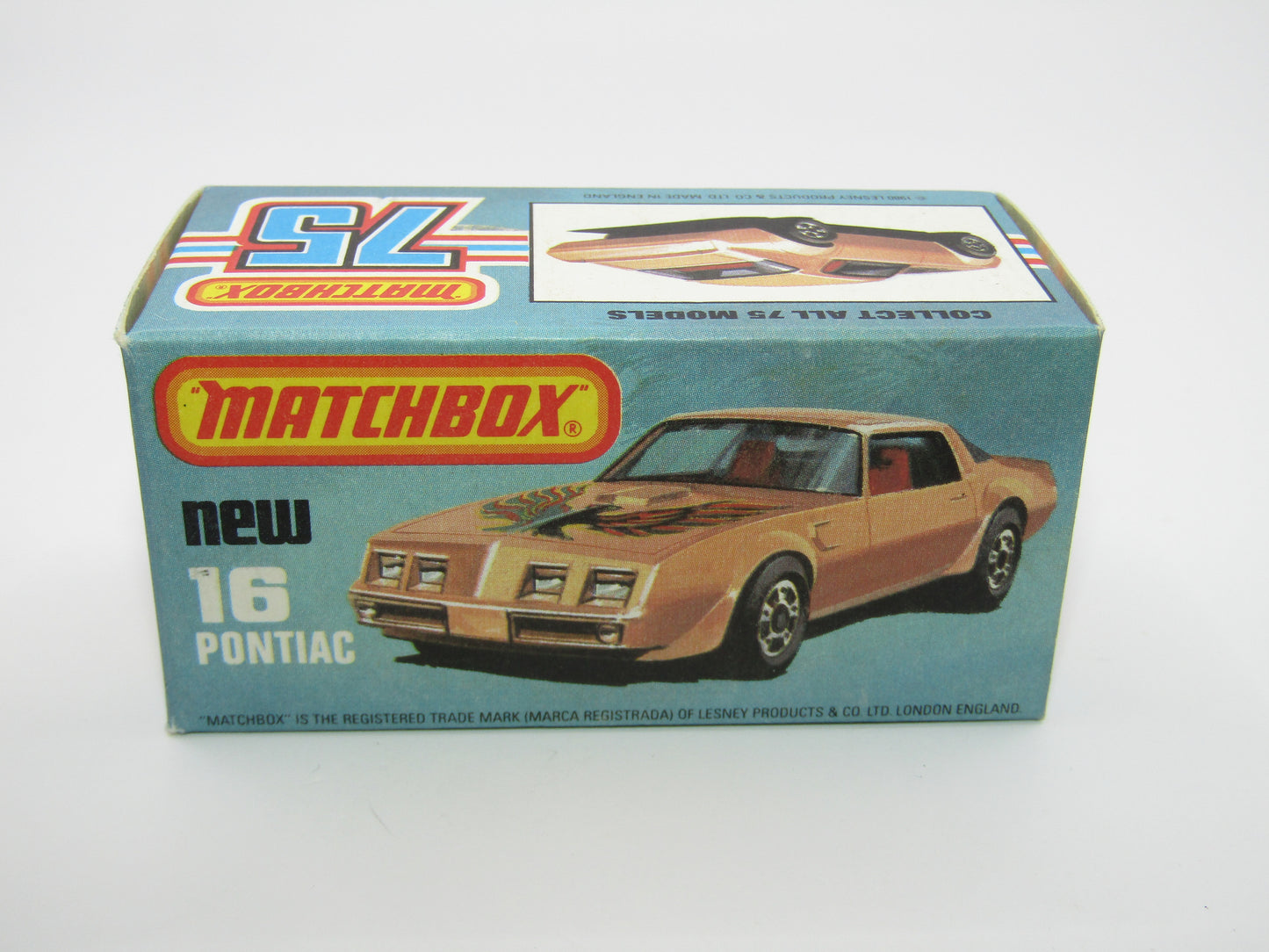 Matchbox Superfast No 16B Pontiac Gold Eagle Label, 5 ARCH Wheels