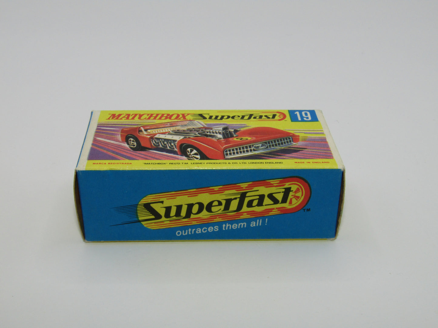 Matchbox Superfast 19B Road Dragster "BLOOD RED" Unpainted Base
