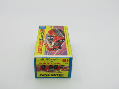 Matchbox Superfast 19B Road Dragster DARK Red Unpainted Base