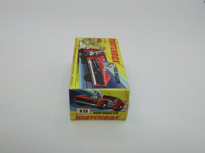 Matchbox Superfast 19B Road Dragster Red SILVER BASE