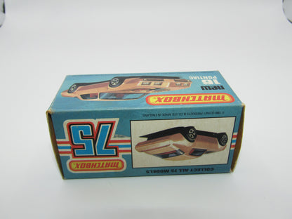Matchbox Superfast No 16B Pontiac Gold Eagle TAMPO,  Dot Dash Wheels