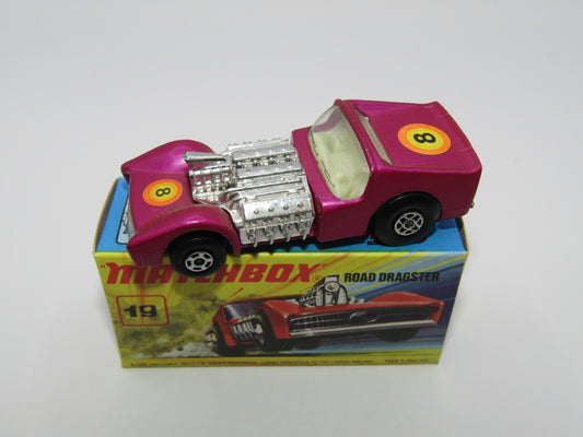 Matchbox Superfast 19B Road Dragster MATT Metallic LIGHT Purple
