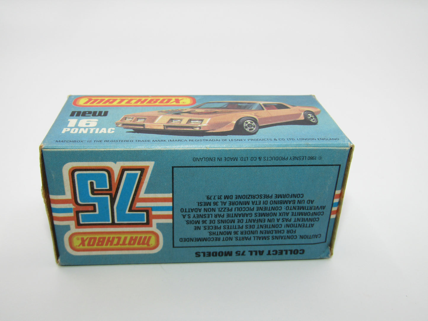Matchbox Superfast No 16B Pontiac Gold Eagle TAMPO,  Dot Dash Wheels