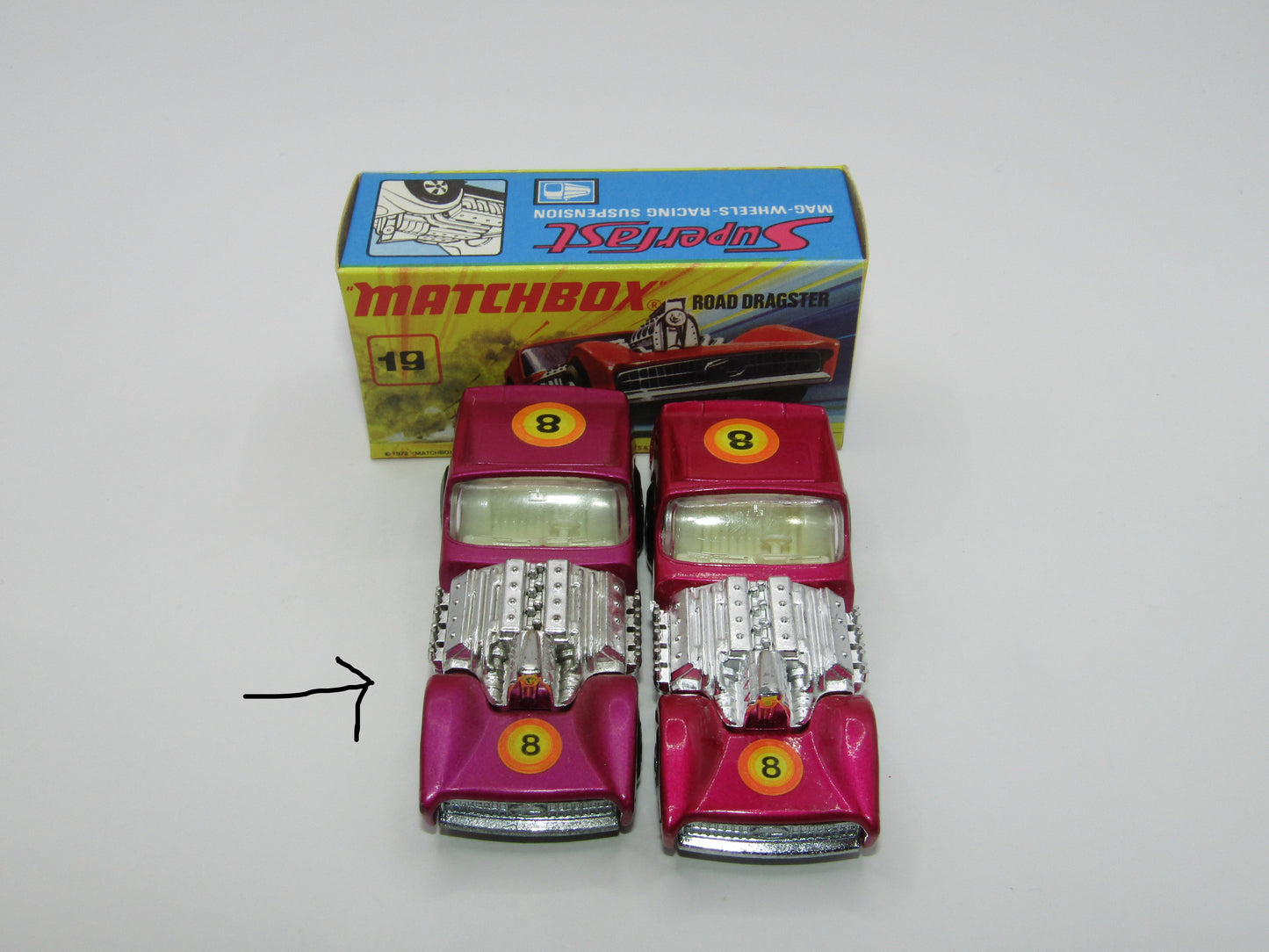 Matchbox Superfast 19B Road Dragster MATT Metallic LIGHT Purple
