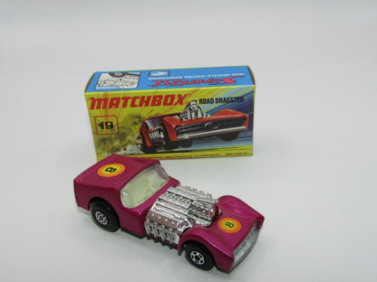 Matchbox Superfast 19B Road Dragster MATT Metallic LIGHT Purple